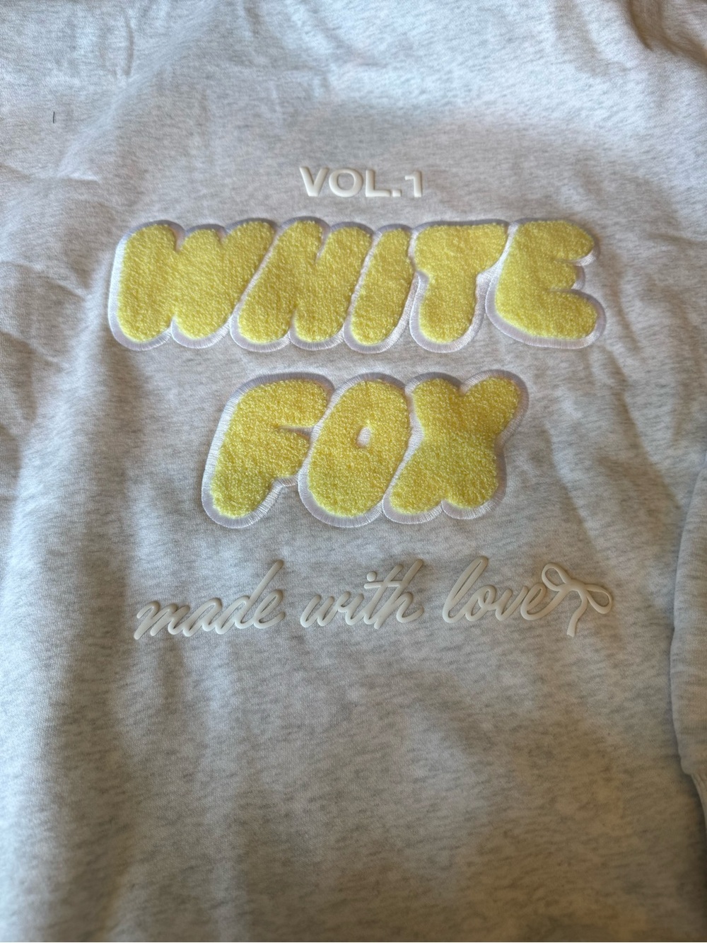 White Fox Vol. 1 Oversized Hoodie Grey Marle - Picture 2 of 11
